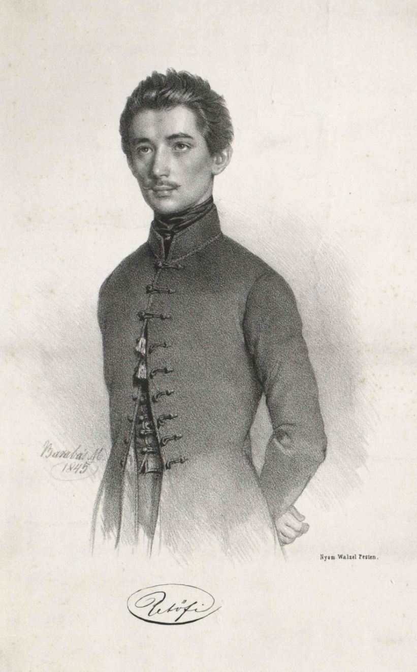Barabás Miklós: Petőfi Sándor, 1845